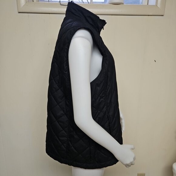Eddie Bauer Lightweight Vest Womens 2XL Black Diamond Quilted Sleeveless Jacket - Picture 2 of 10